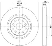 55242 Brzdový kotouč PAGID