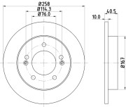 55261 Brzdový kotouč PAGID