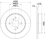 55279 Brzdový kotouč PAGID