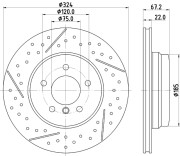 55312 Brzdový kotouč PAGID