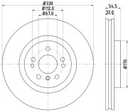 55604HC Brzdový kotouč PAGID