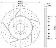 65141 Brzdový kotouč PAGID