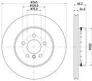 65148 Brzdový kotouč PAGID