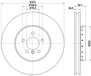 65131 Brzdový kotouč PAGID