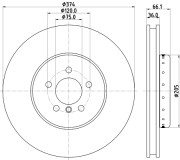 65132 Brzdový kotouč PAGID