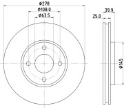 55790 Brzdový kotouč PAGID