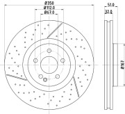 55907HC Brzdový kotouč PAGID
