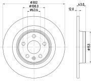 55951HC Brzdový kotouč PAGID