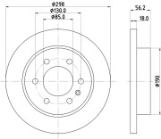 56010 Brzdový kotouč PAGID