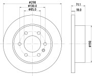 56011 Brzdový kotouč PAGID