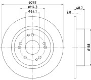 56016 Brzdový kotouč PAGID