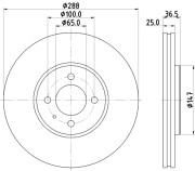 56023 Brzdový kotouč PAGID