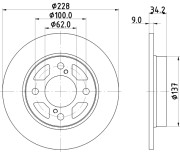 56036 Brzdový kotouč PAGID
