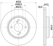 56037 Brzdový kotouč PAGID