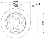 56044 Brzdový kotouč PAGID