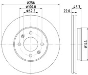 56046 Brzdový kotouč PAGID