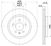 56056 Brzdový kotouč PAGID