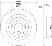 56084 Brzdový kotouč PAGID