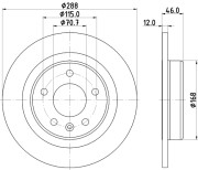 56146 Brzdový kotouč PAGID