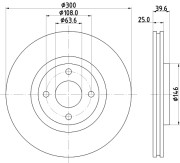 56155 Brzdový kotouč PAGID