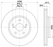 56157 Brzdový kotouč PAGID