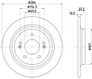 56163 Brzdový kotouč PAGID