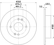 56202 Brzdový kotouč PAGID