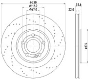 56241HC Brzdový kotouč PAGID