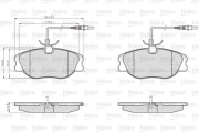 872801 Sada brzdových destiček, kotoučová brzda OPTIPACK for LCV VALEO