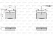 872279 Sada brzdových destiček, kotoučová brzda OPTIPACK for LCV VALEO