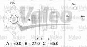 436254 generátor VALEO RE-GEN REMANUFACTURED VALEO