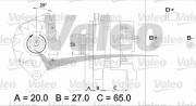 436322 generátor VALEO RE-GEN REMANUFACTURED VALEO