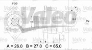 436383 generátor VALEO RE-GEN REMANUFACTURED VALEO