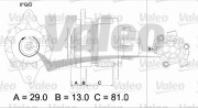 436550 generátor VALEO RE-GEN REMANUFACTURED VALEO