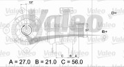 436653 generátor VALEO RE-GEN REMANUFACTURED VALEO