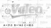 436686 generátor VALEO RE-GEN REMANUFACTURED VALEO