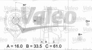 436720 generátor VALEO RE-GEN REMANUFACTURED VALEO
