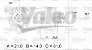 436744 generátor VALEO RE-GEN REMANUFACTURED VALEO