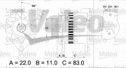 437052 generátor VALEO RE-GEN REMANUFACTURED VALEO