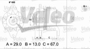 437162 generátor VALEO RE-GEN REMANUFACTURED VALEO