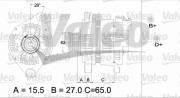 437164 generátor VALEO RE-GEN REMANUFACTURED VALEO