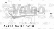 437188 generátor VALEO RE-GEN REMANUFACTURED VALEO