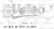 437347 generátor VALEO RE-GEN REMANUFACTURED VALEO