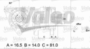 437365 generátor VALEO RE-GEN REMANUFACTURED VALEO