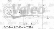 437443 generátor VALEO RE-GEN REMANUFACTURED VALEO