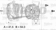 437475 generátor VALEO RE-GEN REMANUFACTURED VALEO