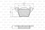 872020 Sada brzdových destiček, kotoučová brzda OPTIPACK for LCV VALEO