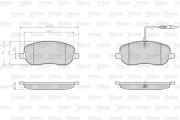 872261 Sada brzdových destiček, kotoučová brzda OPTIPACK for LCV VALEO