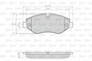 872229 Sada brzdových destiček, kotoučová brzda OPTIPACK for LCV VALEO