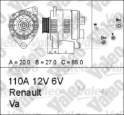 436662 generátor VALEO RE-GEN REMANUFACTURED VALEO